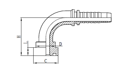 4SH Hose Assembly fitting Drawing