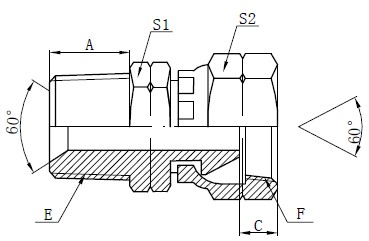 NPSM Adapter Fittings Drawing