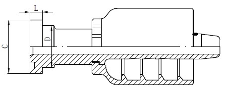 SS Tube Connector Drawing